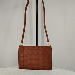 Quince Italian Leather Handwoven Convertible Crossbody Bag
